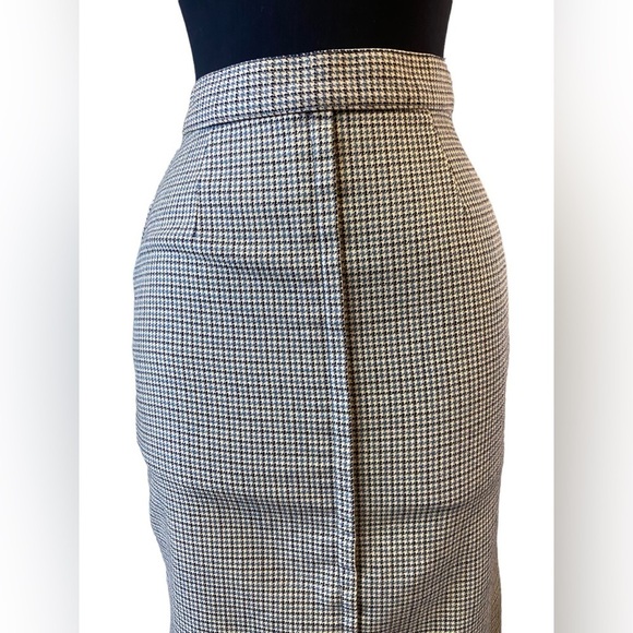 Vintage Snyder Craft Wool Checkered Pencil Skirt - Picture 6 of 14